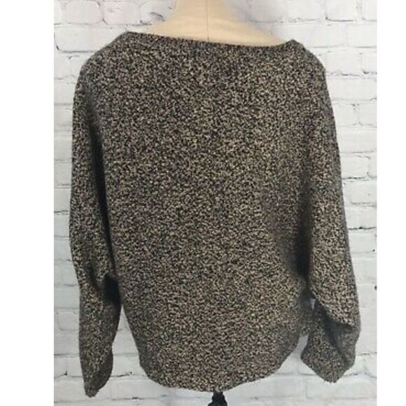 Premise Sweater Cotton Wool Blend Black And Tan - Picture 3 of 12